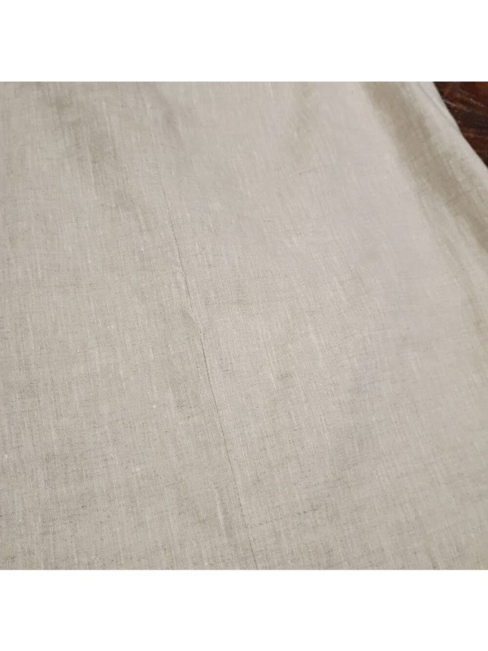 Lisa Maree Linen Tan Beige long Skirt Sz S Linen Blend Wrap Style NWT - Picture 15 of 15
